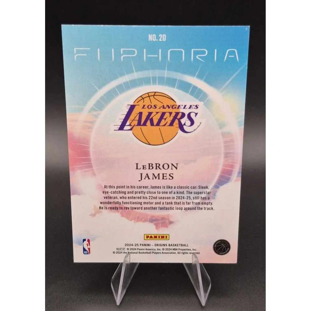 2024-25 Panini Orgins LeBron James #20 Euphoria Los Angeles Lakers MVP